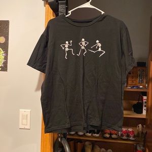 dancing skeleton t shirt